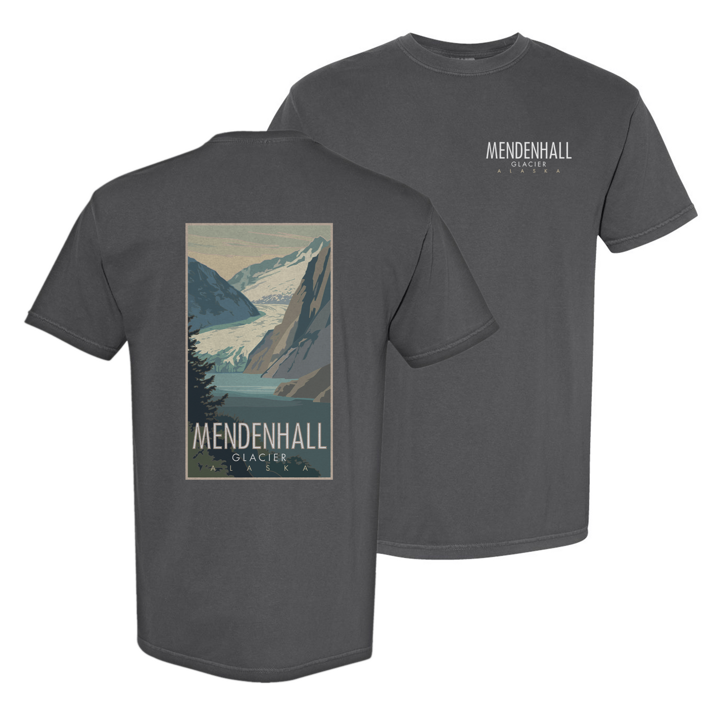 Menden Hall Glacier - Comfort Colors Heavyweight T-Shirt