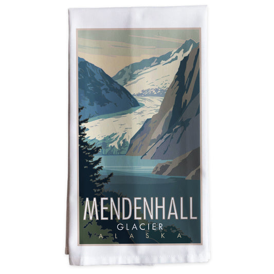 Menden Hall Glacier -Tea Towel