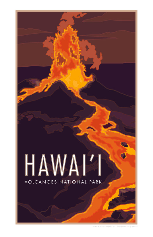 Hawaii Volcano - Poster