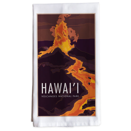 Hawaii Volcano -Tea Towel