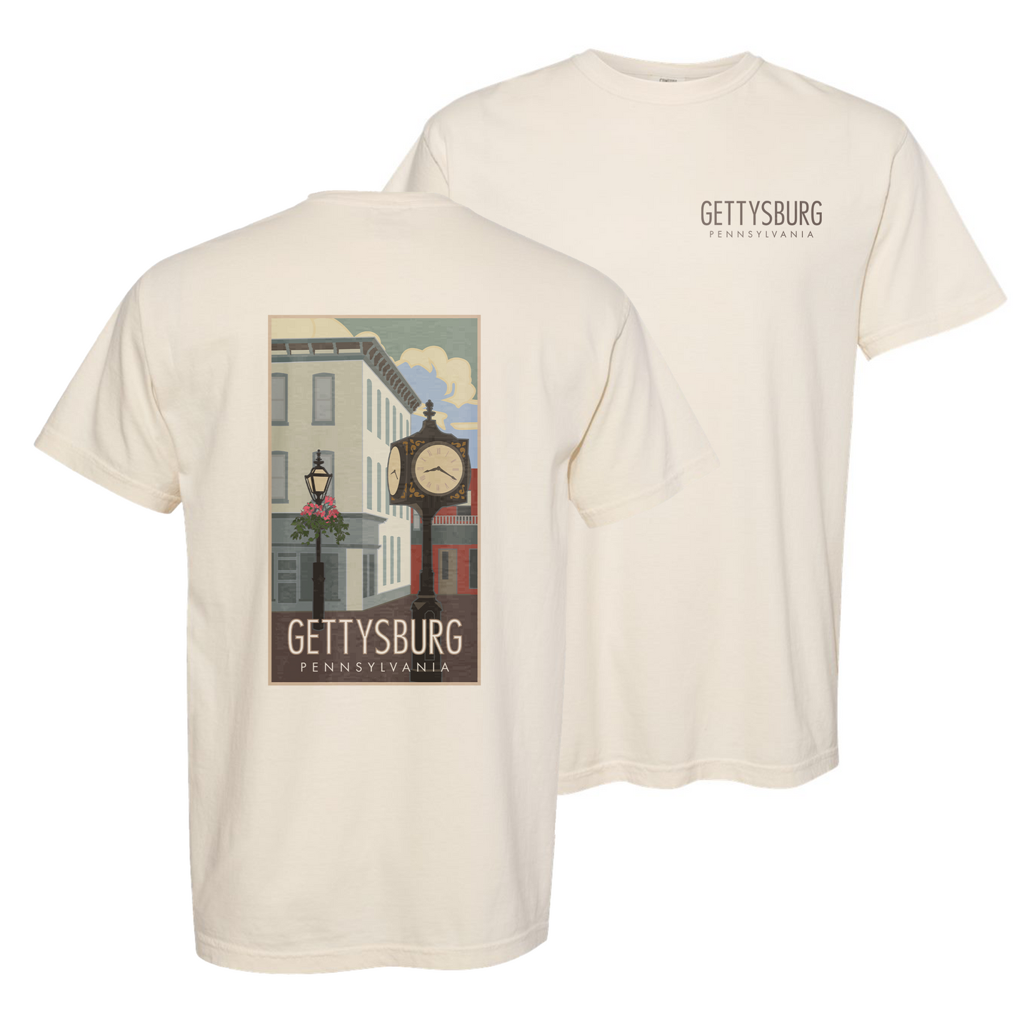 DOWNTOWNGETTYSBURG - Comfort Colors Heavyweight T-Shirt