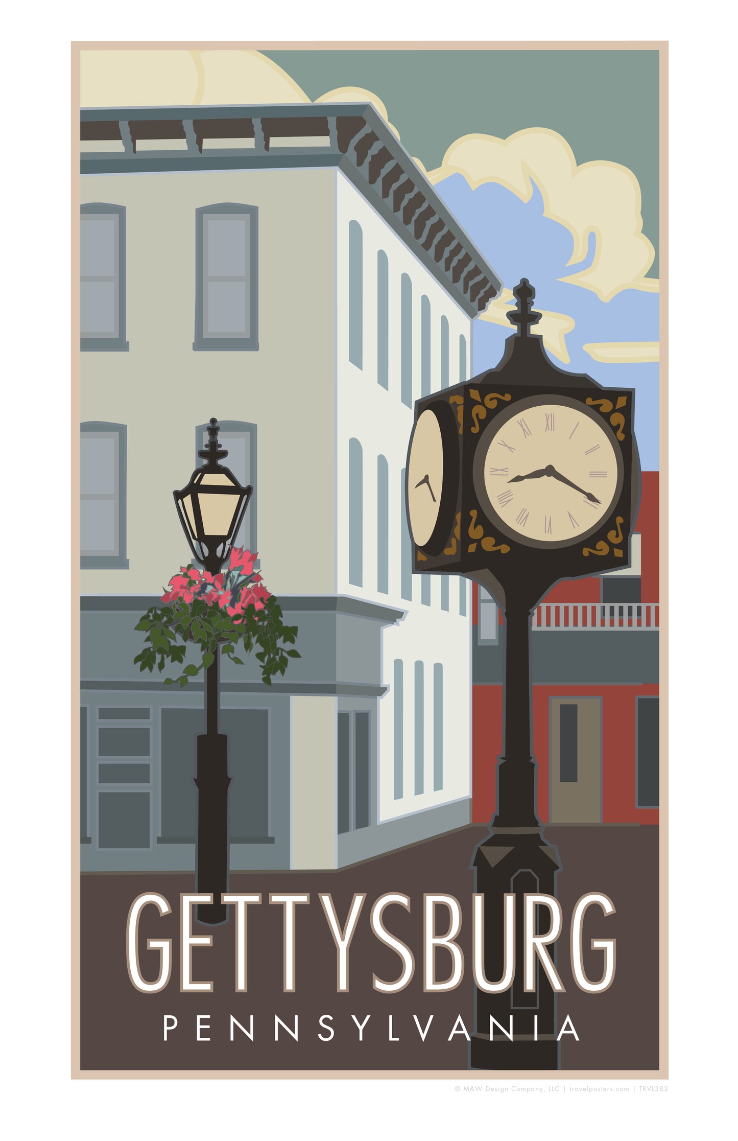 Downtown Gettysburg- Poster