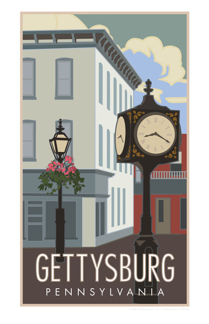 Downtown Gettysburg- Poster