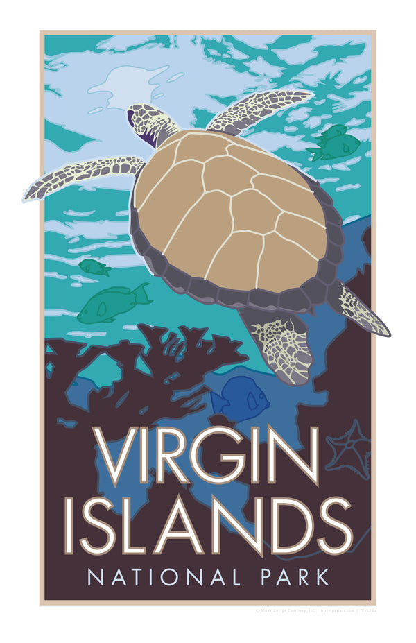 US Virgin Islands National Park - Poster