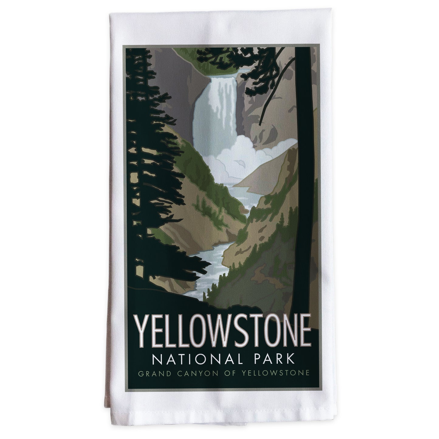 Yellowstone Grand Canyon -Tea Towel