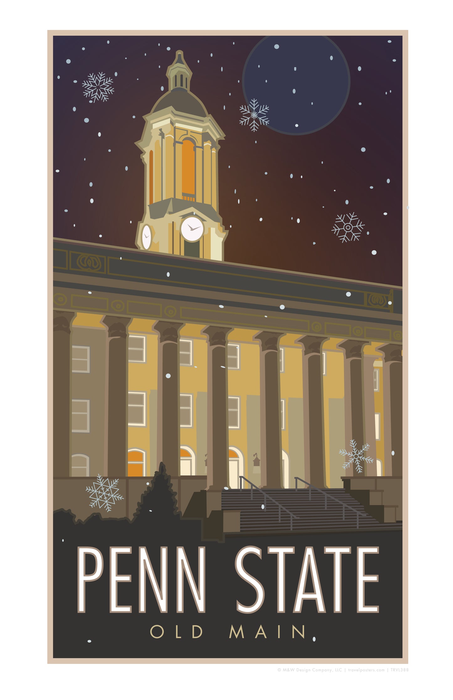 Penn State Old Main Campus - Poster