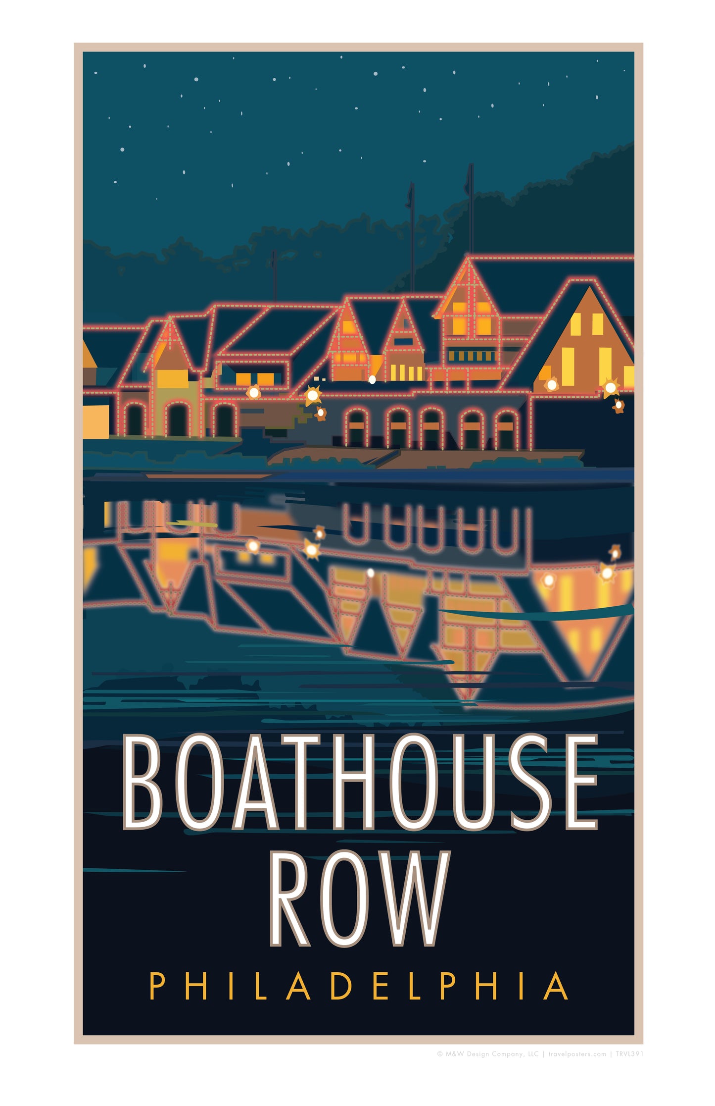 Boat House Row - Poster
