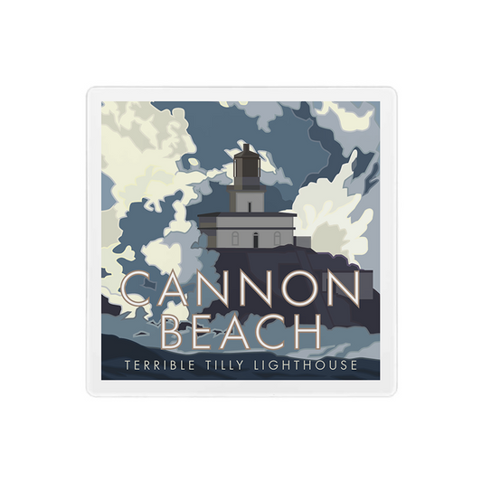 Terrible Tilly Lighthouse Coaster - 4" x 4"  Coaster