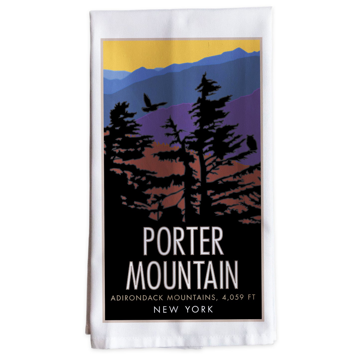 Porter Mountain, New York - Tea Towel