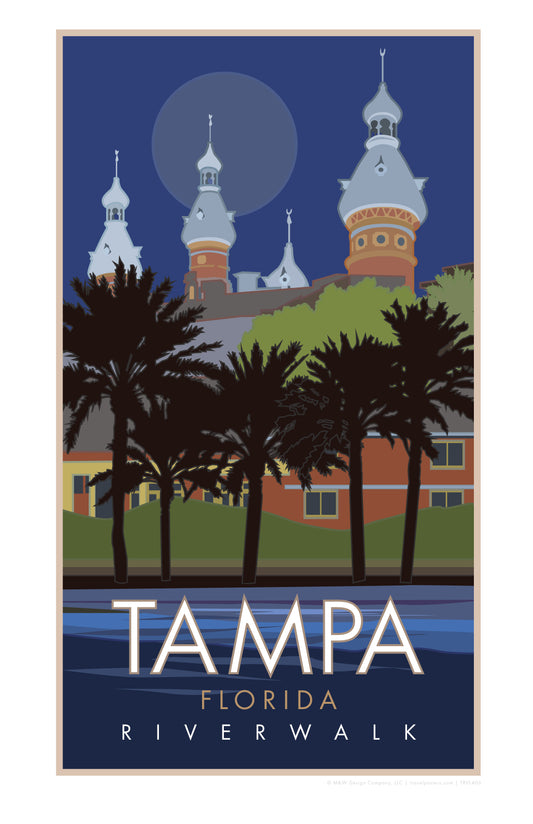 Tampa River Walk - Poster