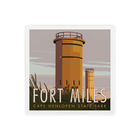 Cape Henlopen State Park - 4" x 4"  Coaster