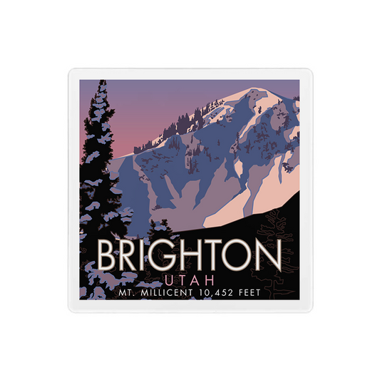 Brighton Milly - Mount Millicent - 4" x 4"  Coaster