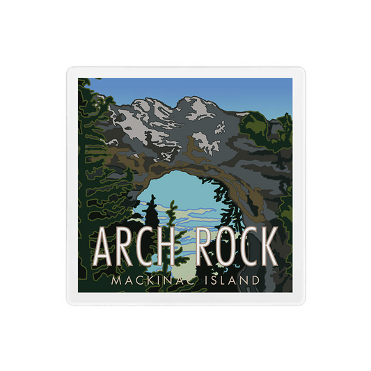 Arch Rock - 4" x 4"  Coaster