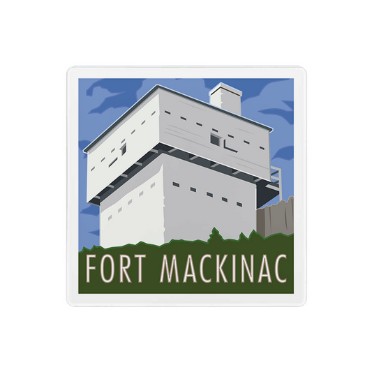 Fort Mackinac - 4" x 4"  Coaster