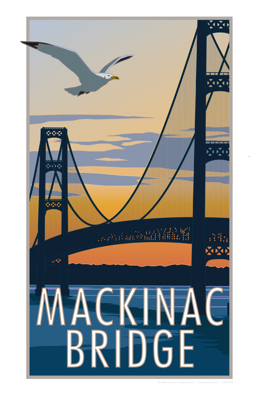 Mackina Bridge - Poster