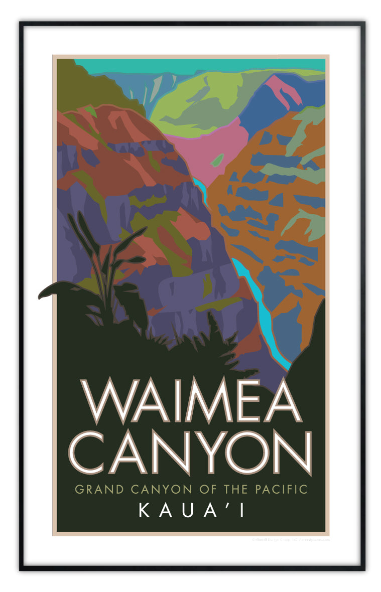 Waimea Canyon State Park, Hawaii - Poster