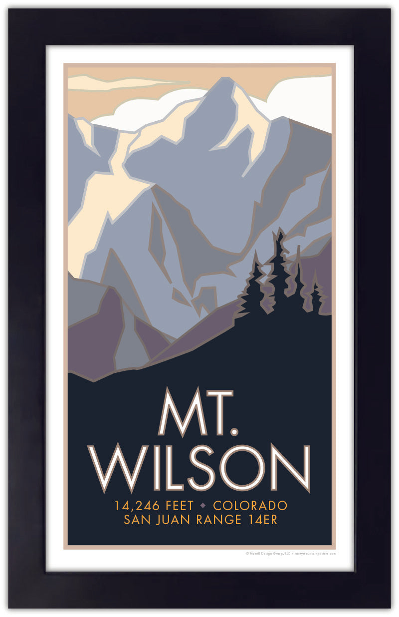 Mt. Wilson, Colorado - Colorado 14er - Poster