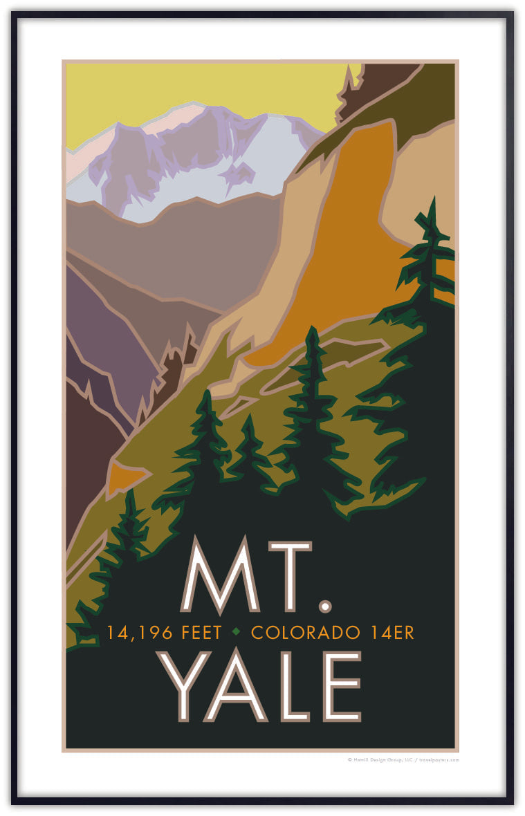 Mt. Yale, Colorado - Colorado 14er - Poster