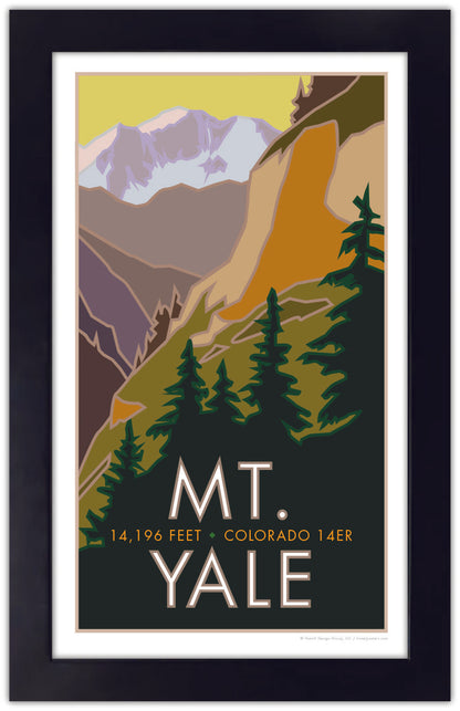 Mt. Yale, Colorado - Colorado 14er - Poster