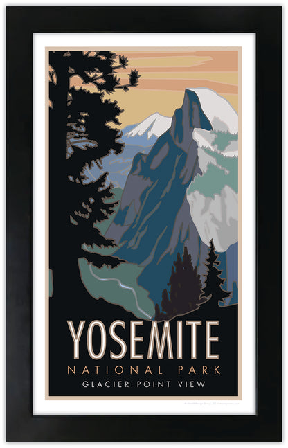 Yosemite National Park (Glacier Point View) - Poster