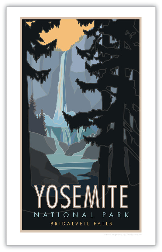 Yosemite National Park (Bridalveil Falls) - Poster