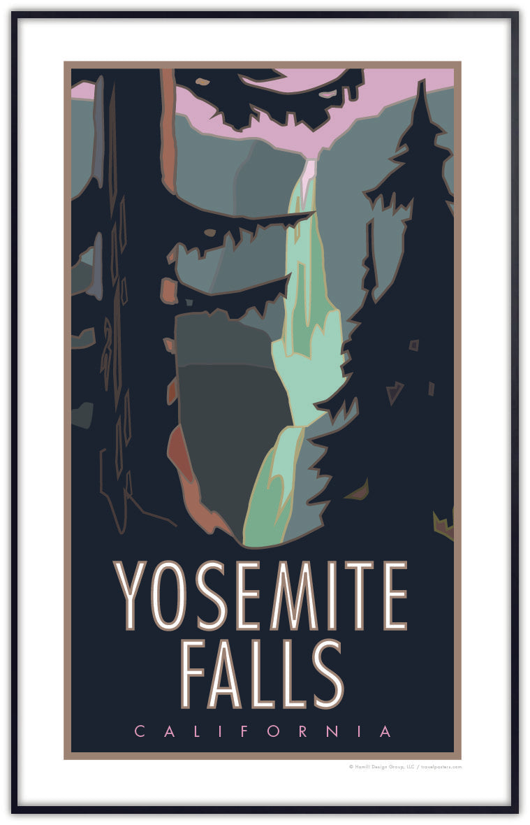 Yosemite Falls, Yosemite National Park - Poster