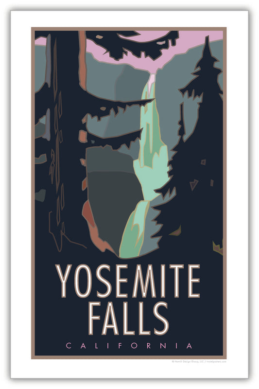 Yosemite Falls, Yosemite National Park - Poster