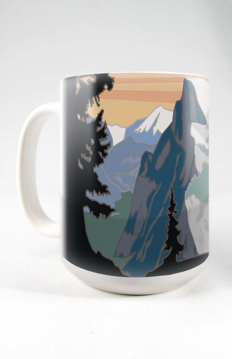 Yosemite National Park (Glacier Point View) - 15oz. Ceramic Mug