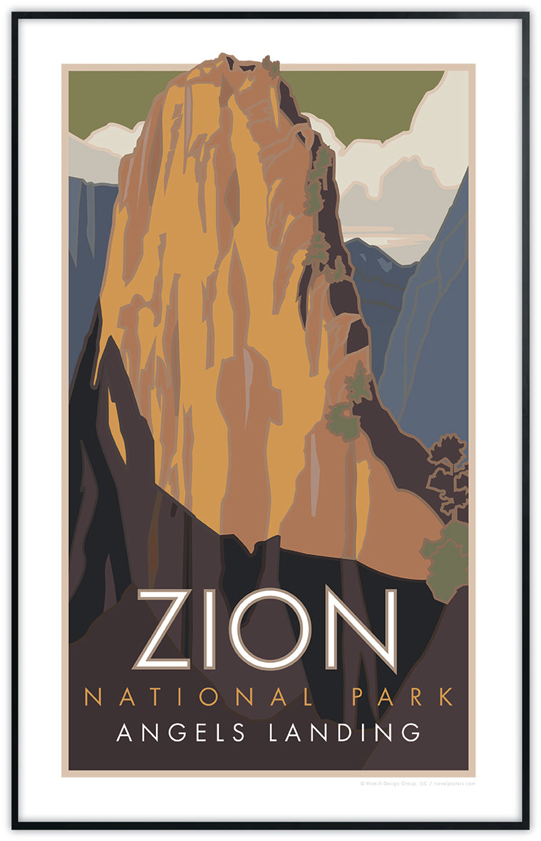 Zion National Park (Angels Landing), Utah Poster