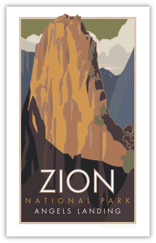 Zion National Park (Angels Landing), Utah Poster