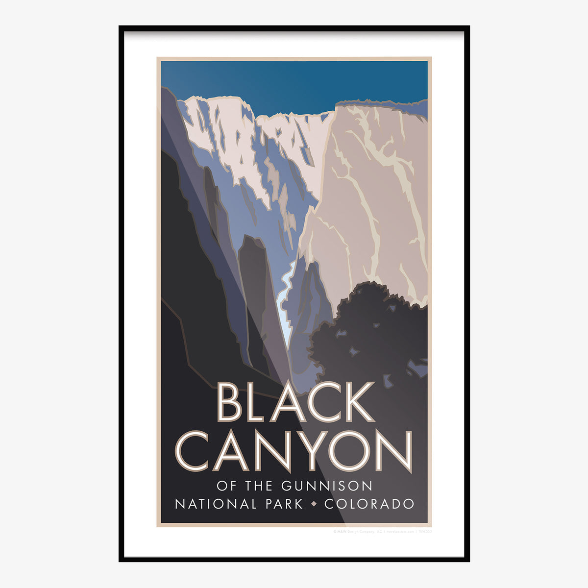 Black Canyon of the Gunnison National Monument Colorado Travel Poster