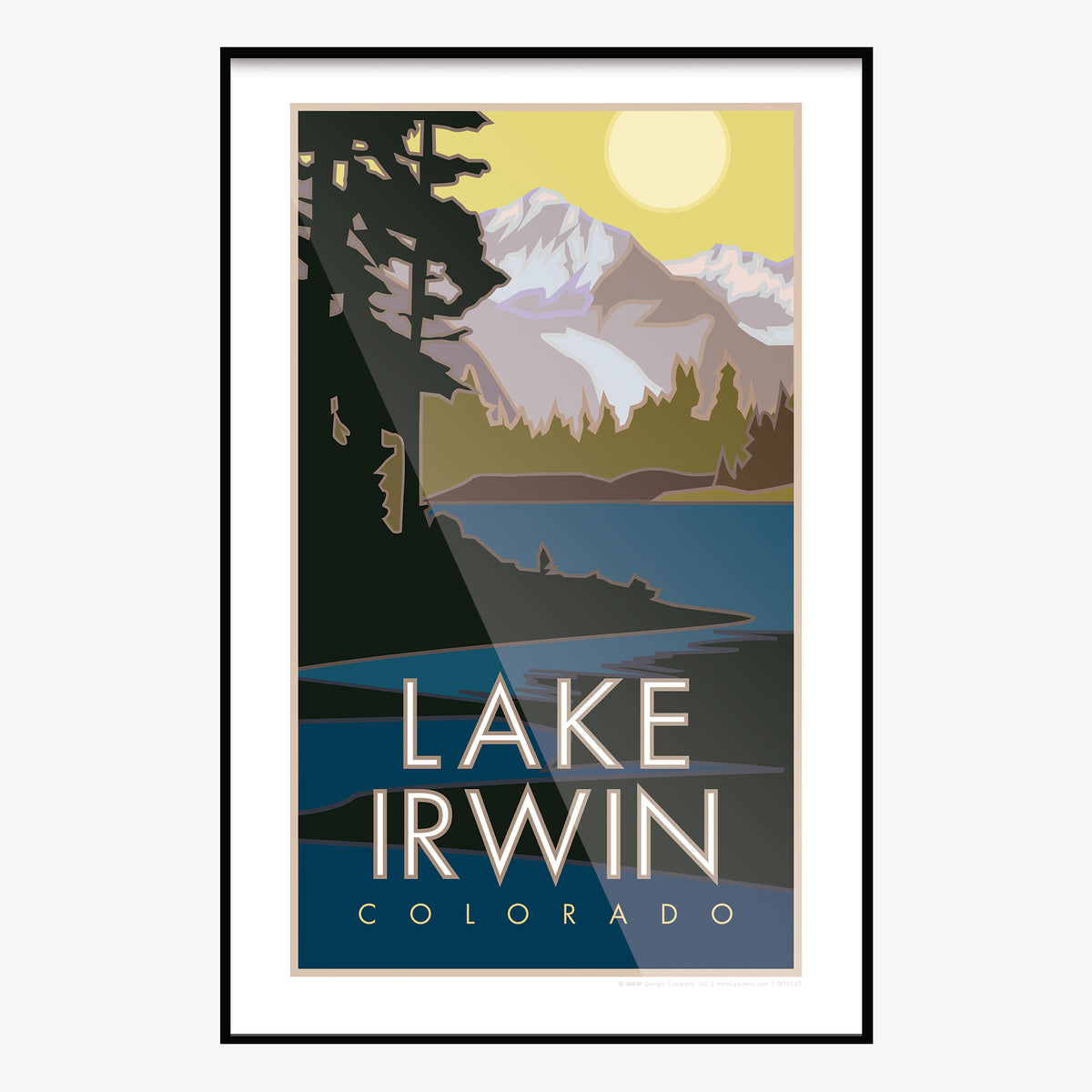 Lake Irwin Colorado Travel Poster