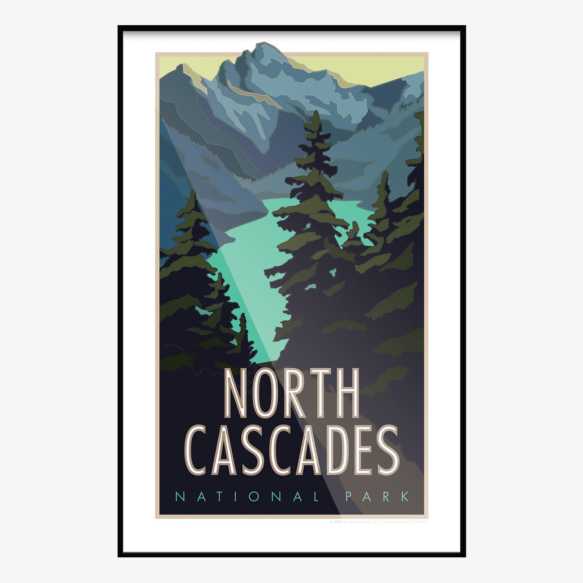 North Cascades National Park Washington Travel Poster