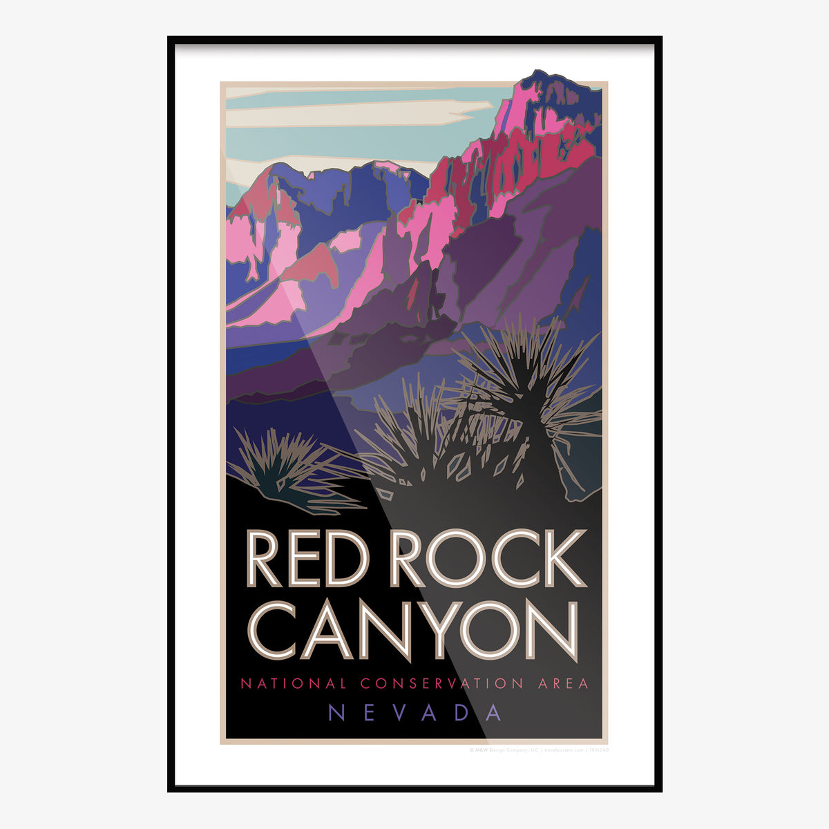 Red Rock Canyon Nevada Travel Poster