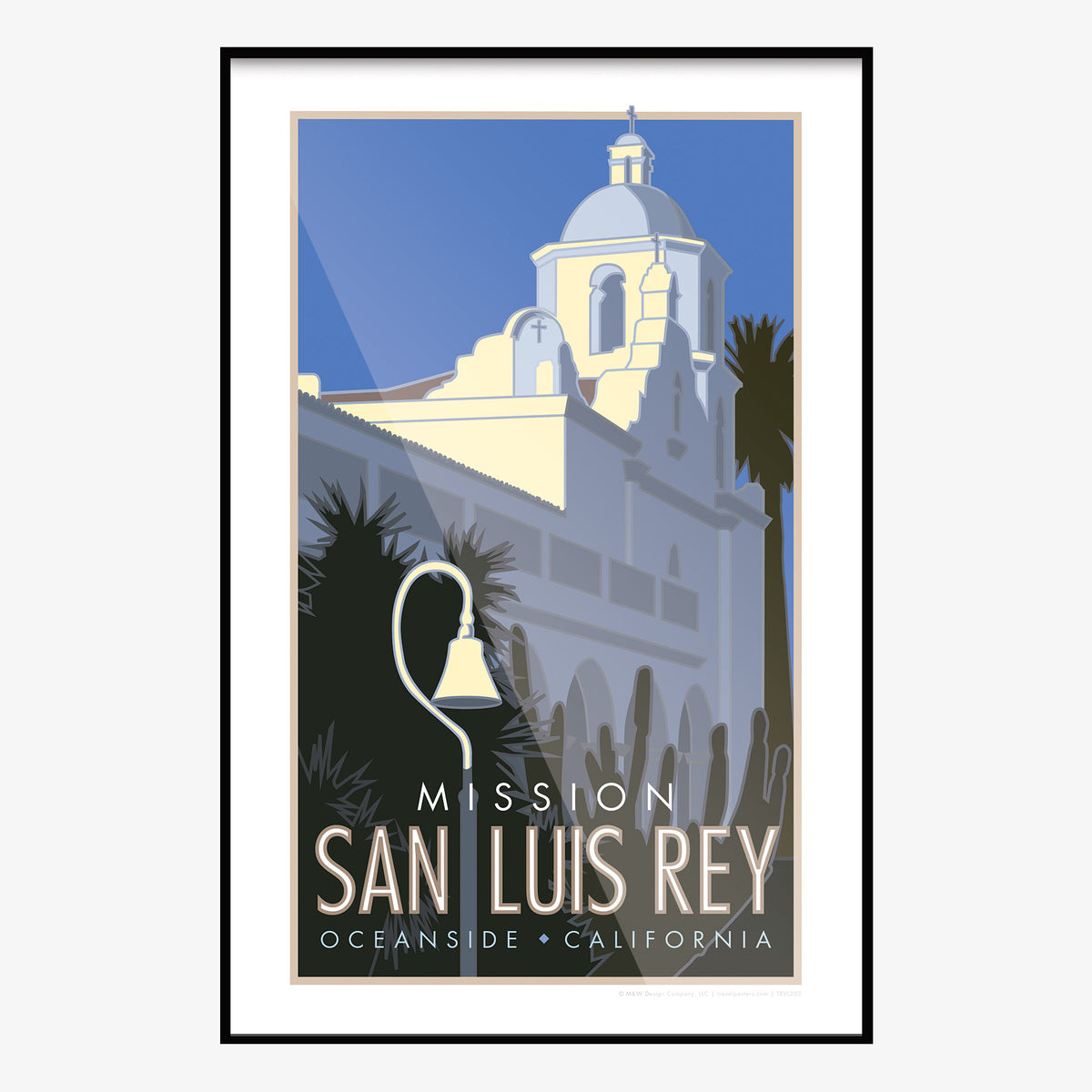 Mission San Luis Rey Travel Poster