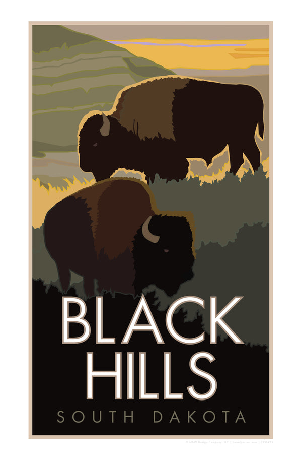 Black Hills South Dakota - Poster