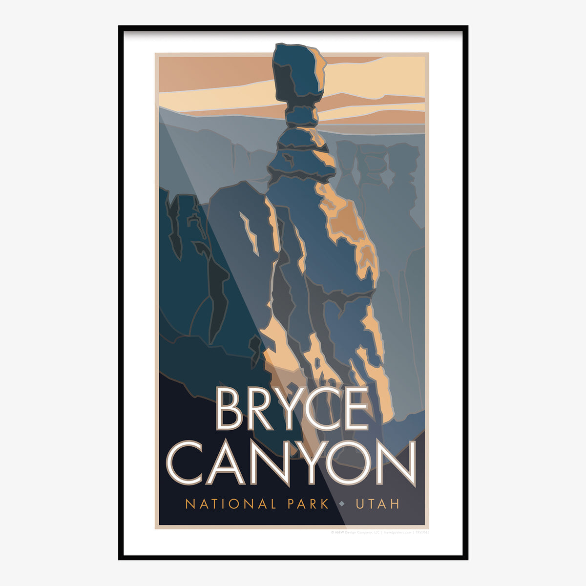 Bryce Canyon Thor's Hammer Utah Travel Poster