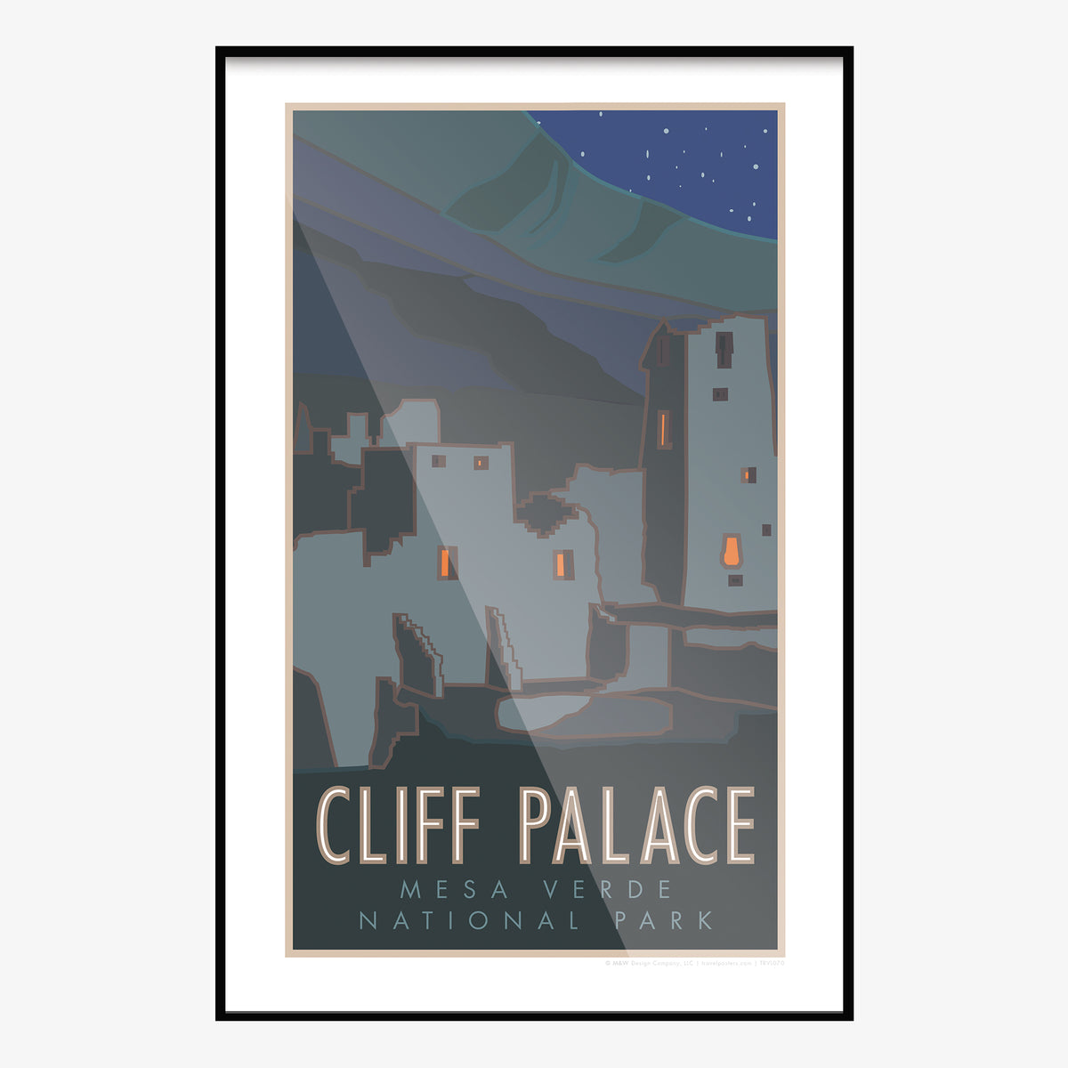 Cliff Palace Mesa Verde National Park Colorado Travel Poster