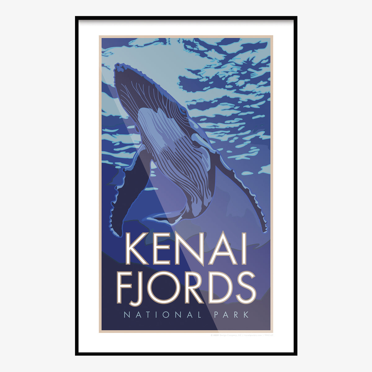 Kenai Fjords National Park Alaska Travel Poster