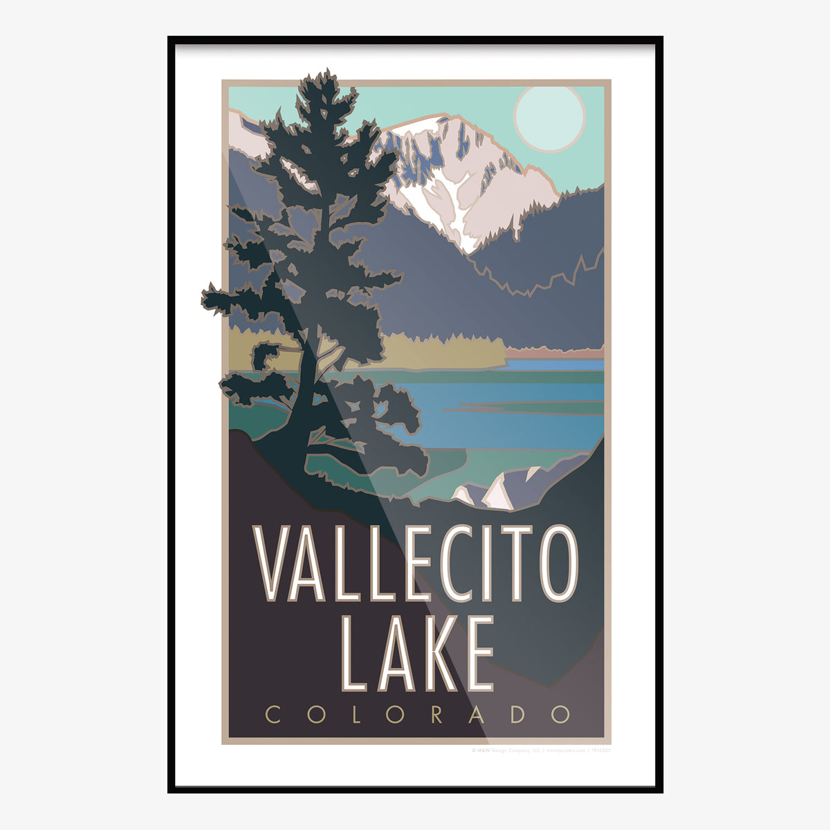 Vallecito Lake Colorado Travel Poster