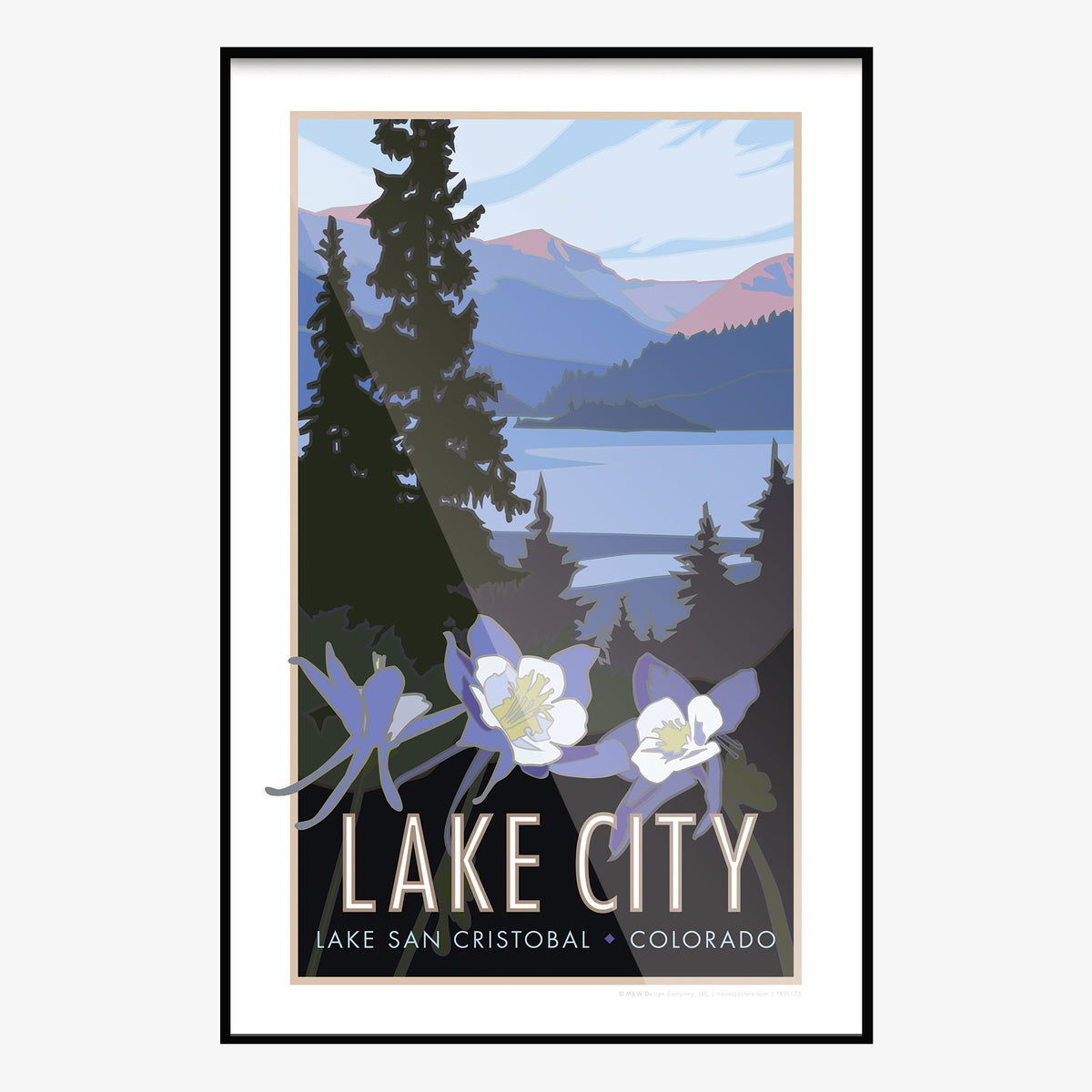 Lake City Colorado Travel Poster