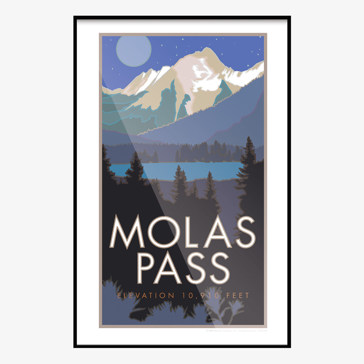 Molas Pass Colorado Travel Poster