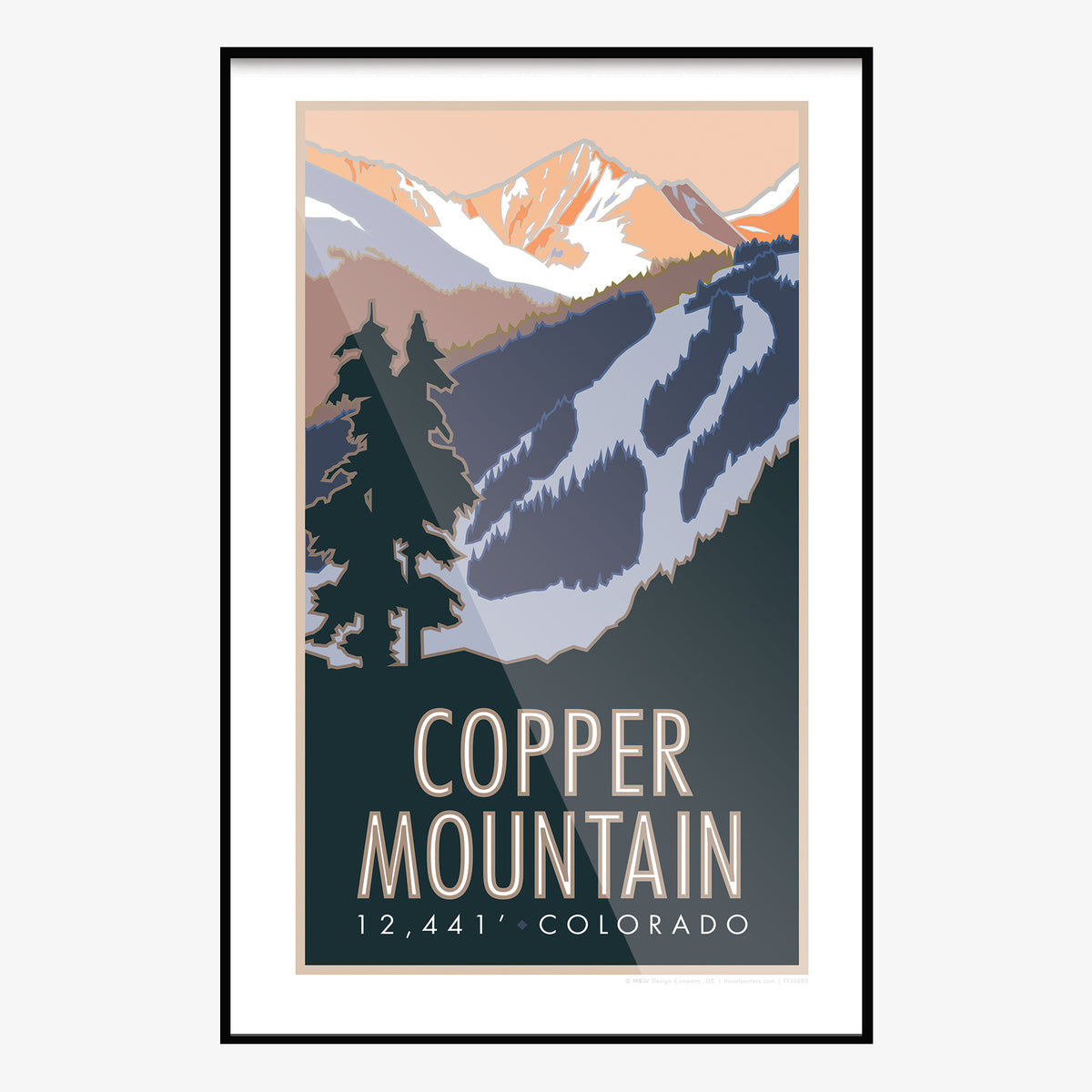 Copper Mountain Colorado Travel Poster