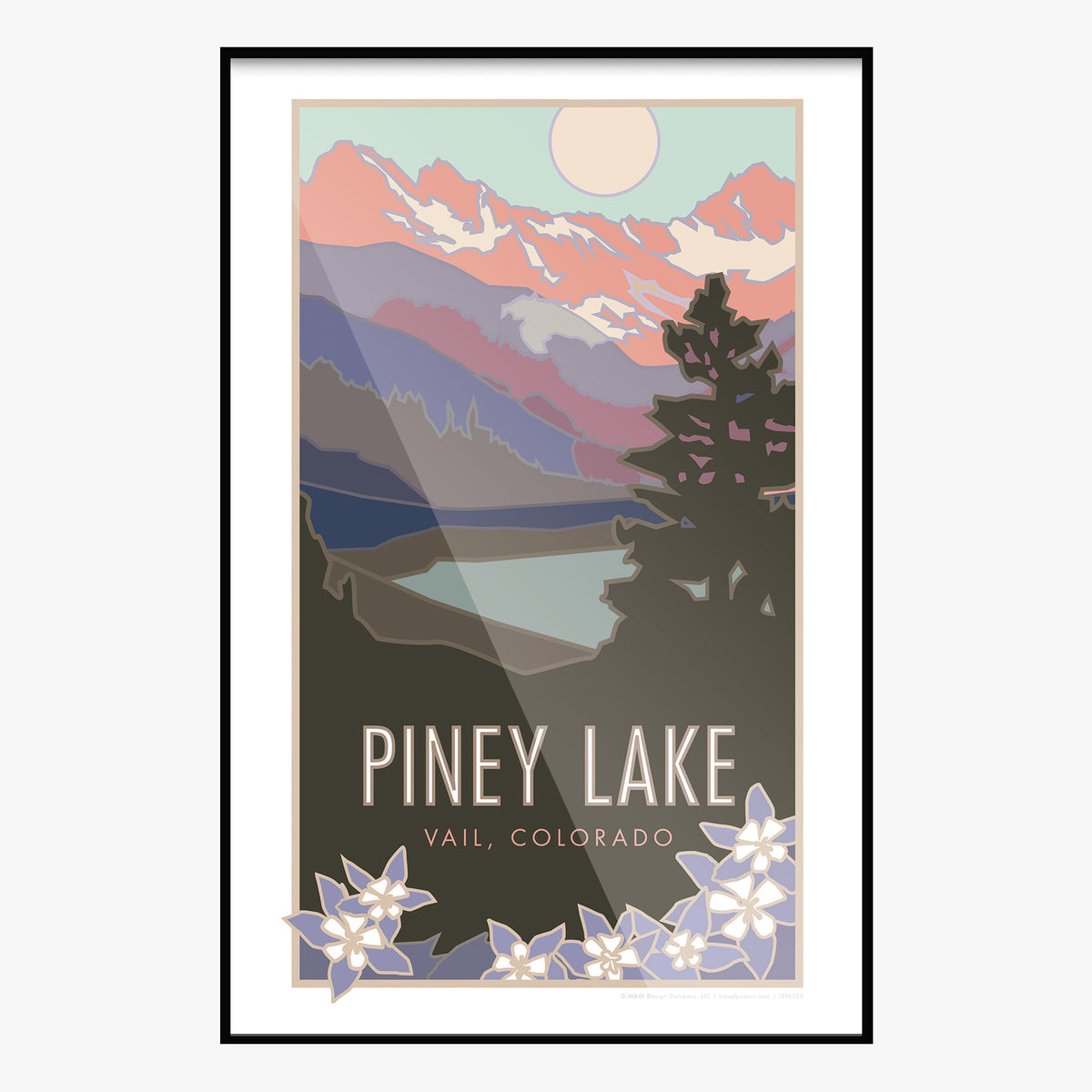 Piney Lake Eagles Next Wilderness Colorado Travel Poster