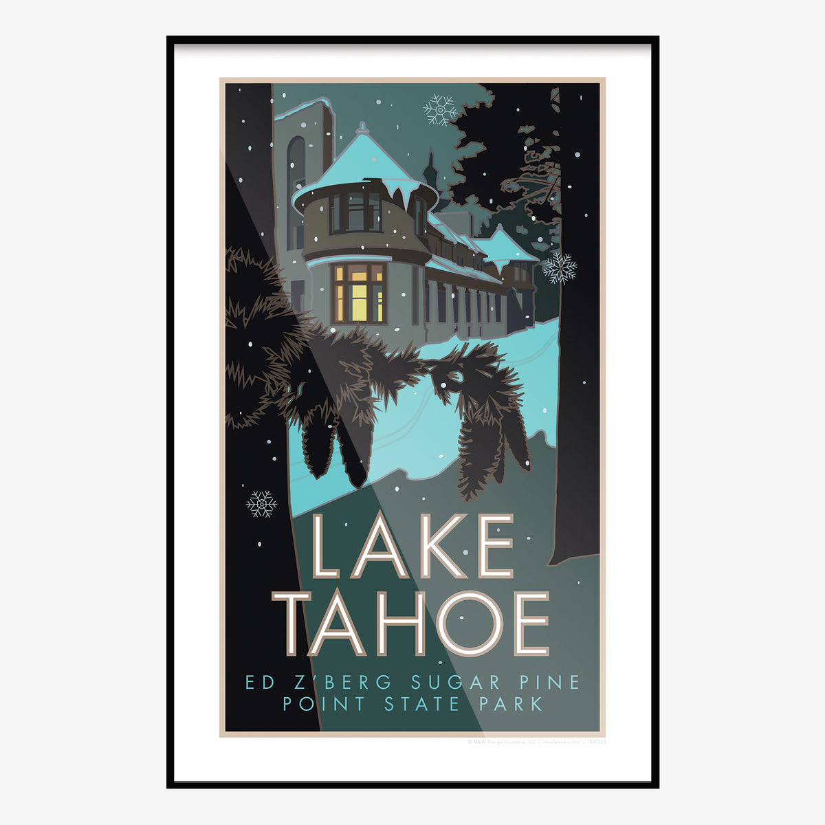Lake Tahoe Sugar Pine Point State Park Travel Poster