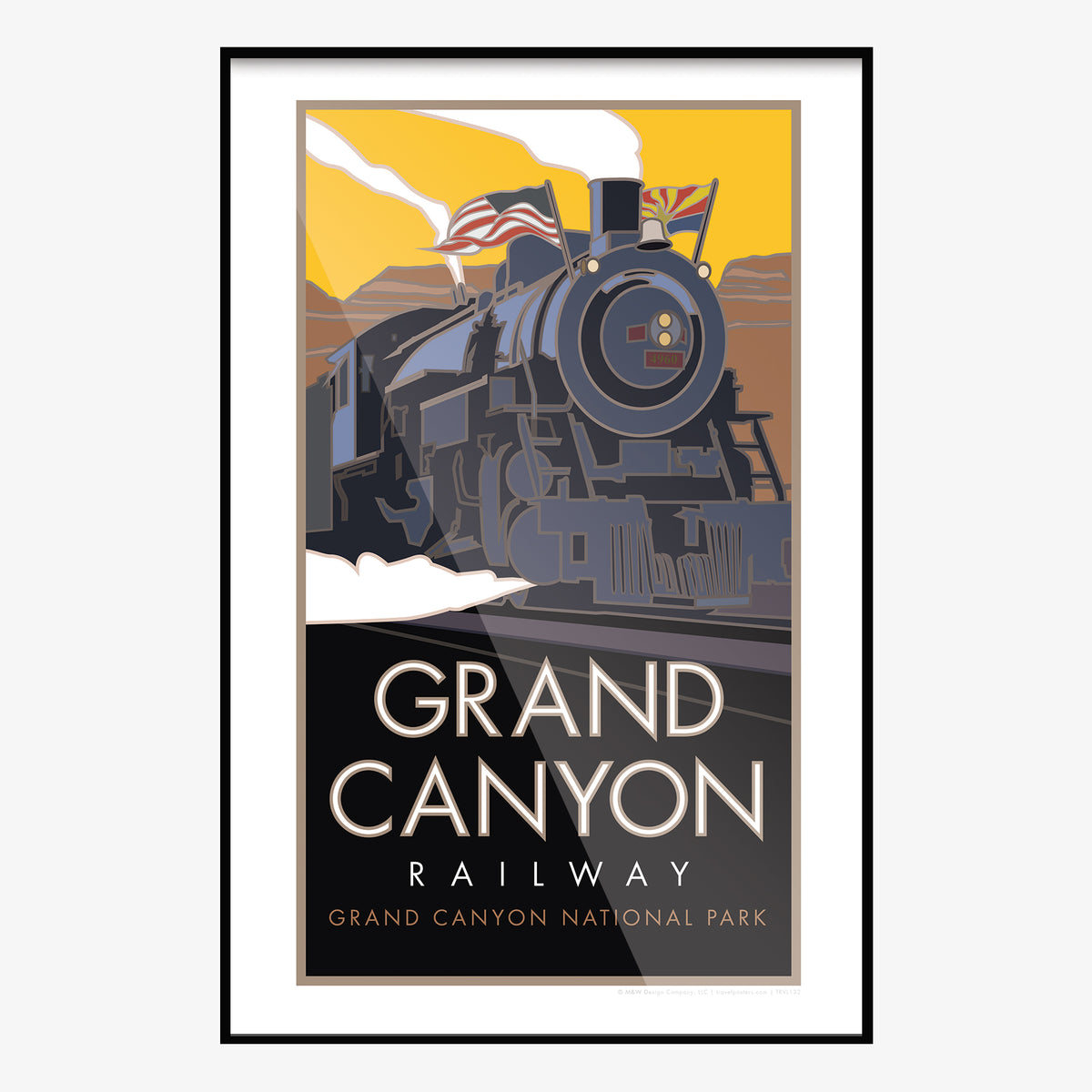Grand Canyon Railway Arizona Travel Poster
