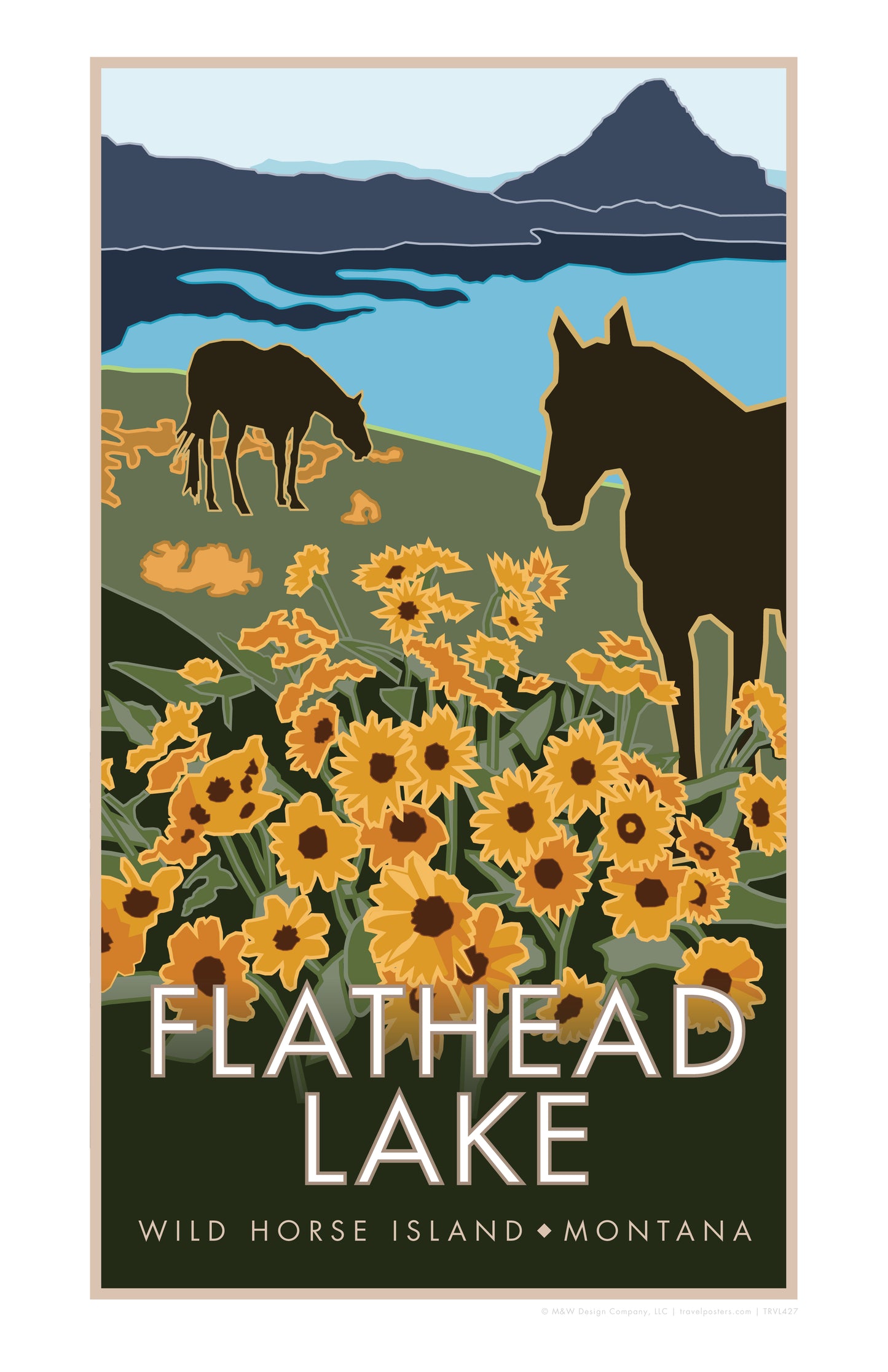 Flathead Lake - Poster