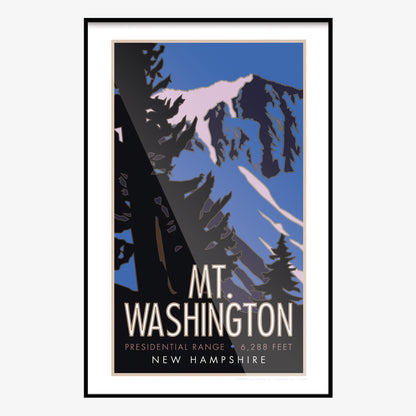 Mount Washington New Hampshire Travel Poster