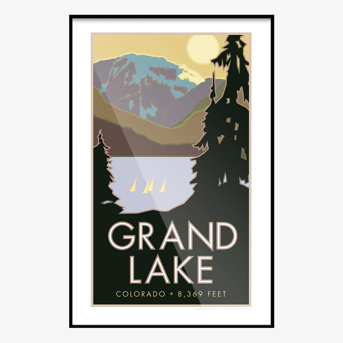 Grand Lake Colorado Travel Poster