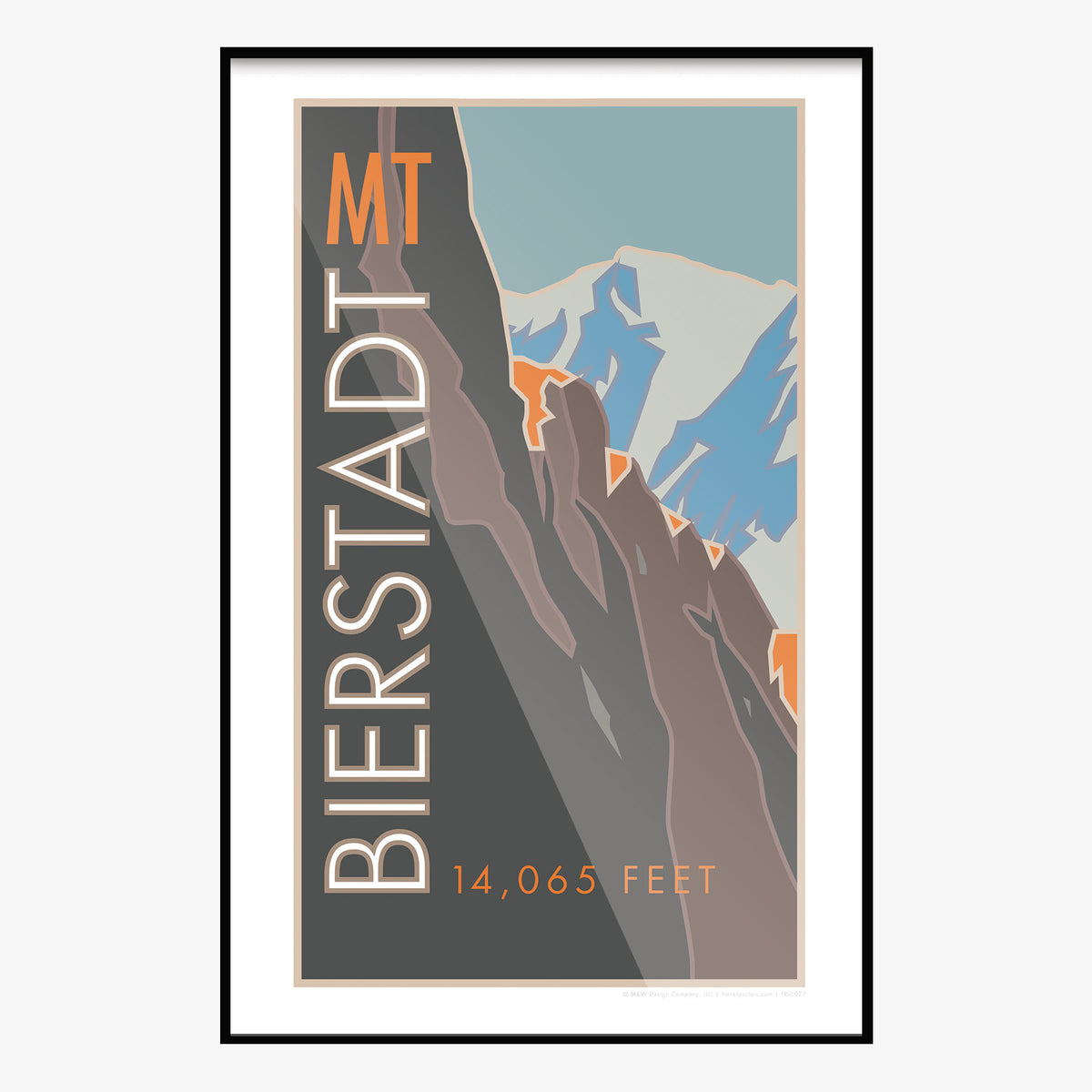 Mt. Bierstadt Colorado 14er Travel Poster